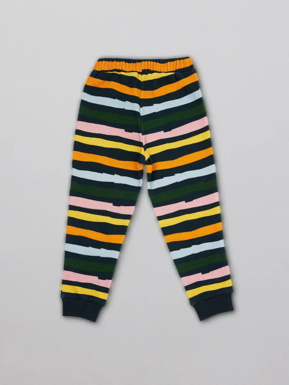 Elias - Kids Tracksuit Set - Navy Wave Stripe Print