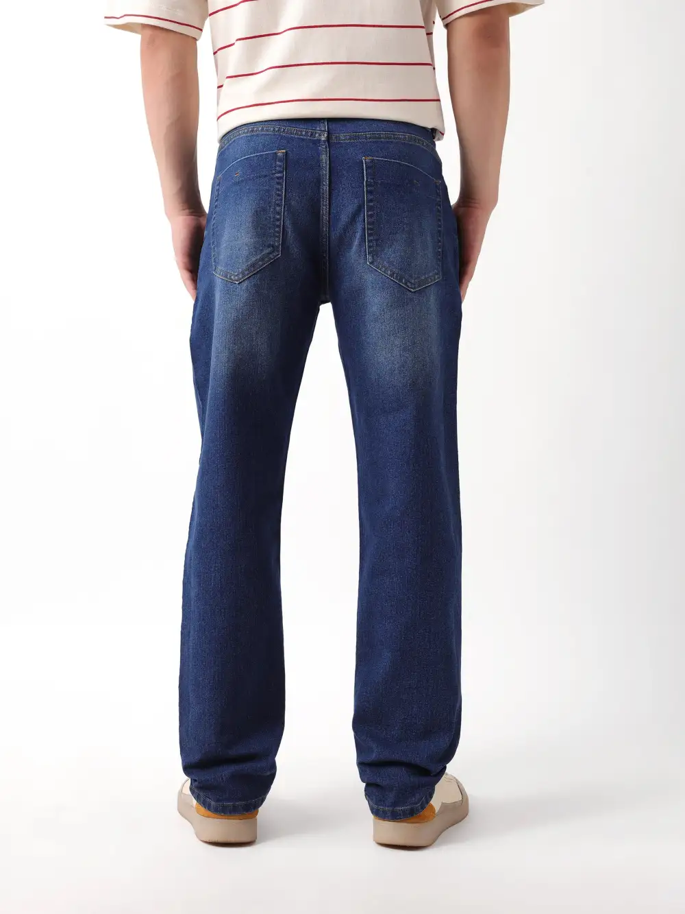 Versatile Stretch Pocket Cotton Jeans