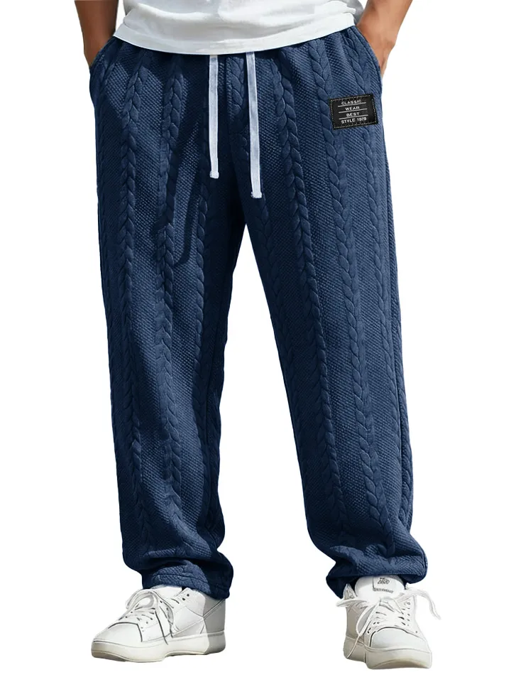 Jacquard Pocket Relaxed Trousers