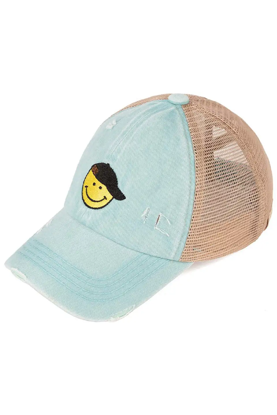 Glitter Smiley Cap