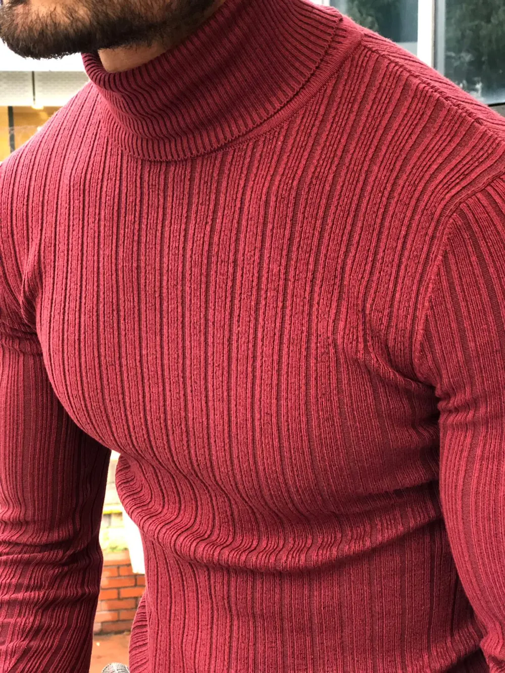 Clean Finish Slim Fit Knit Turtleneck Sweater