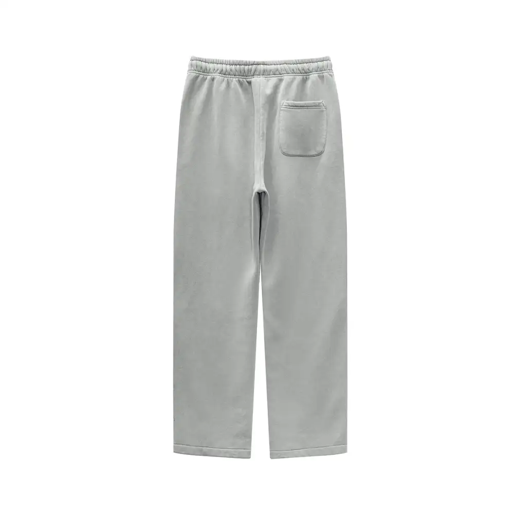 Washed Straight Leg Men's Sweatpants