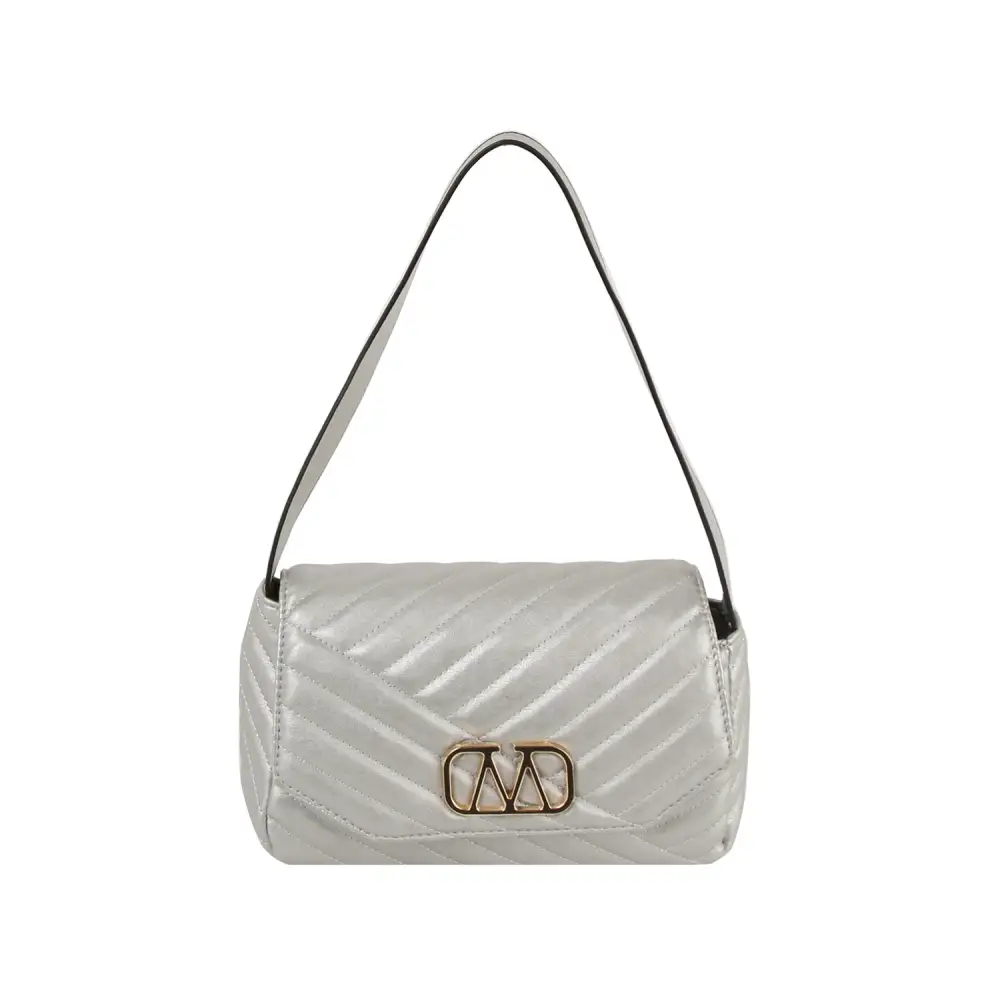 Relaxed Detail Quilted Flap Front Pocketed Faux Leather Shoulder Bag