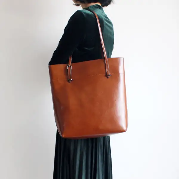 Cowhide Leather Everyday Tote Bag