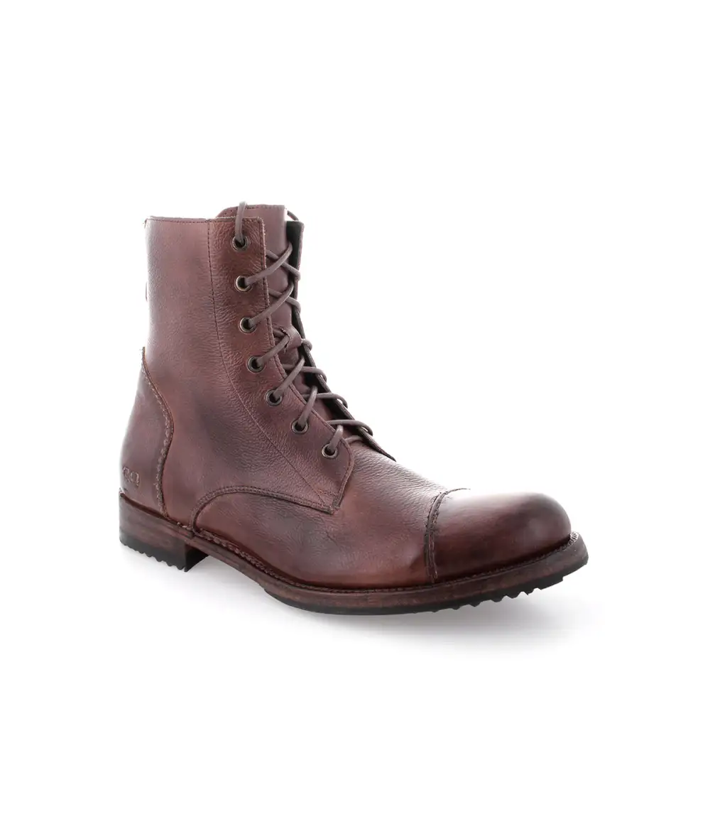 Back-Zip Streamlined Combat Boots