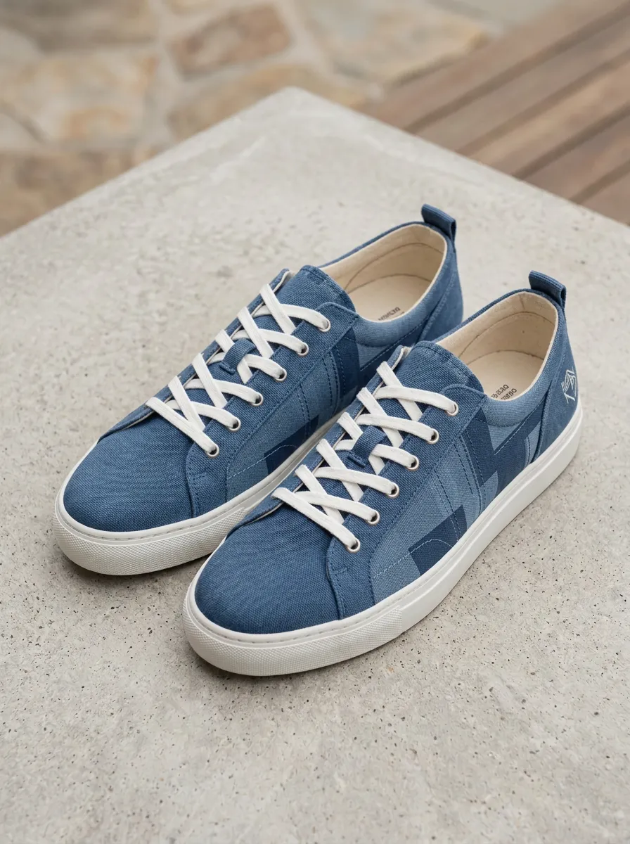 Plaid Canvas Sneakers