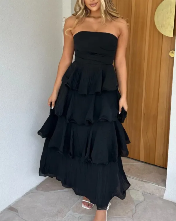 Ruffled Tiered Maxi Dress