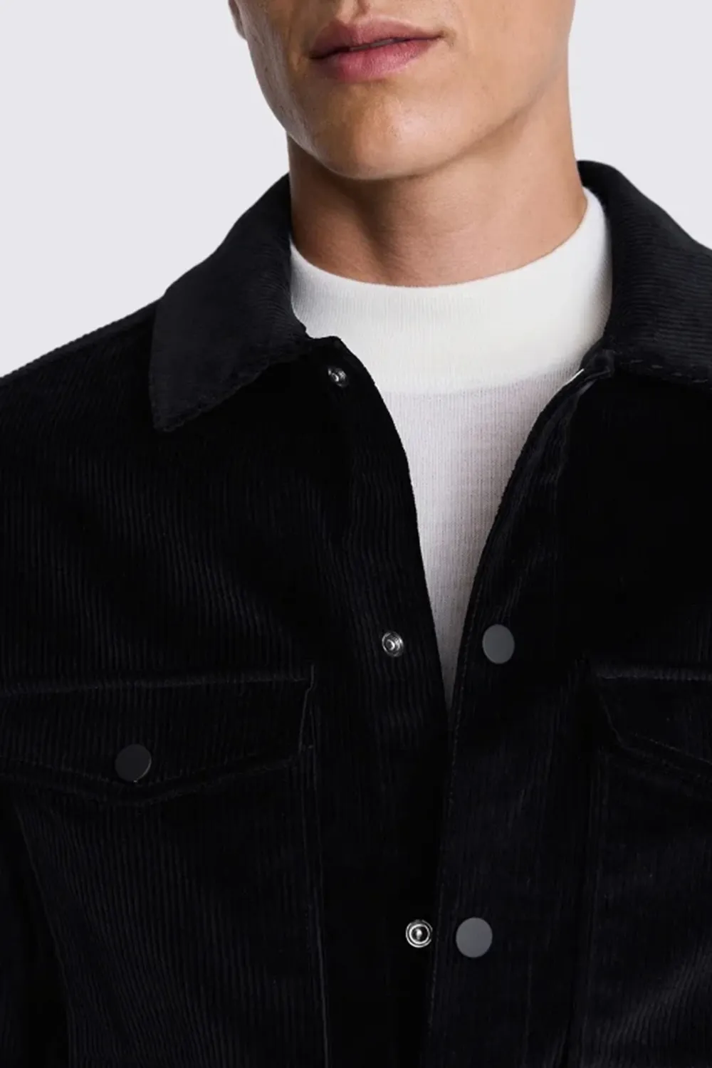 Soft Velvet Jacket In Ink