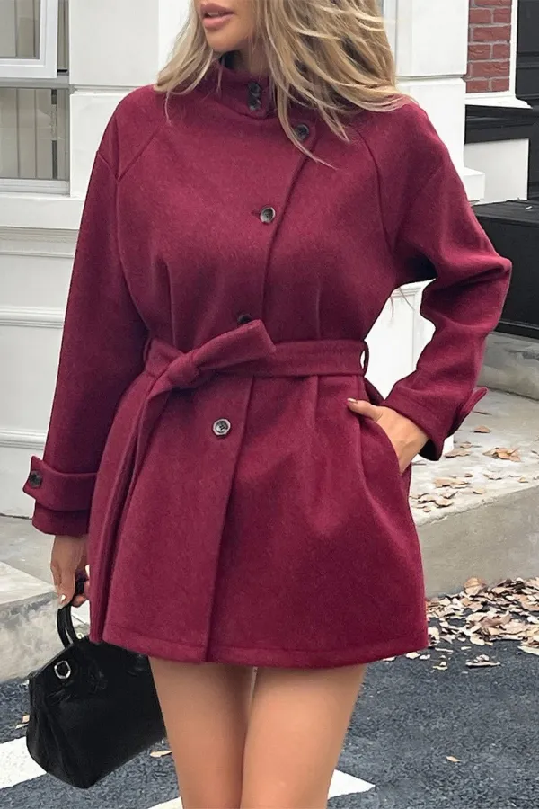 Belted Sweater Coat