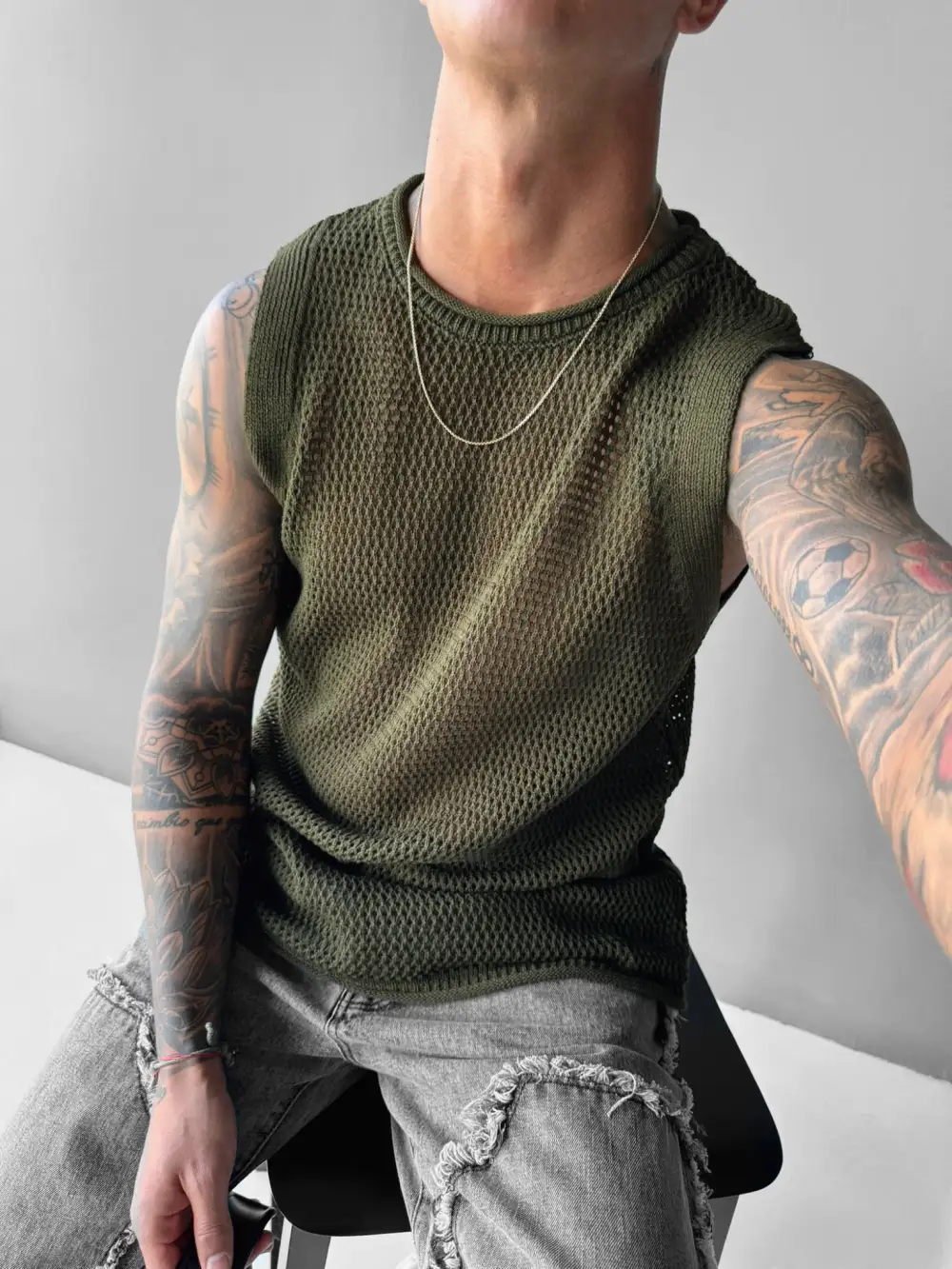 Clean Relaxed Textured Tank Top