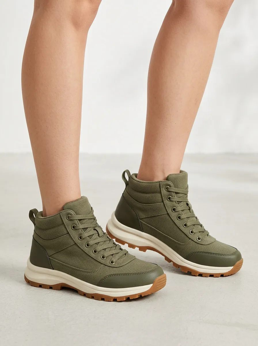 Ridge Silhouette Canvas Hiking Boots