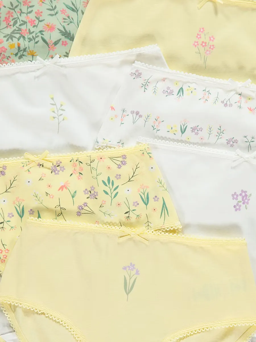 Pastel Floral Briefs 10 Pack