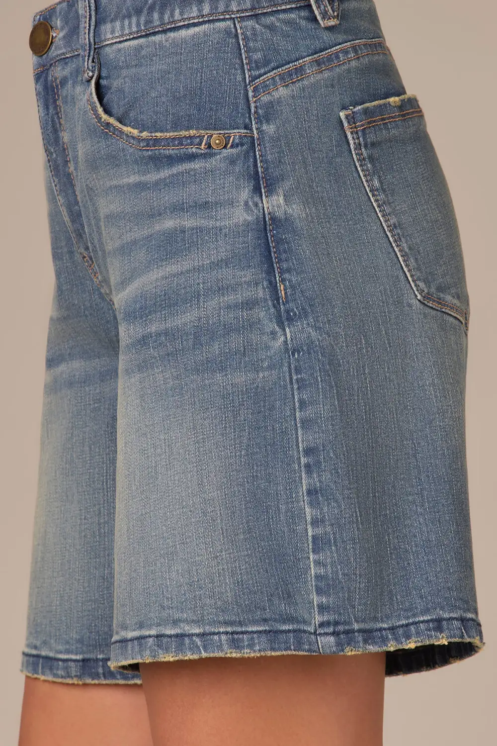 High Rise Artisanal Relaxed Shorts
