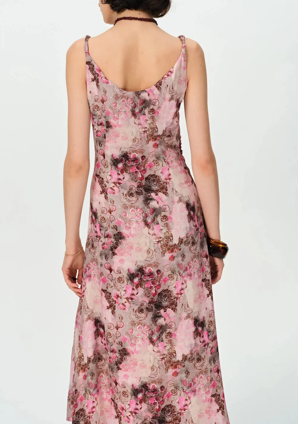 Floral Silk Maxi Slip Dress