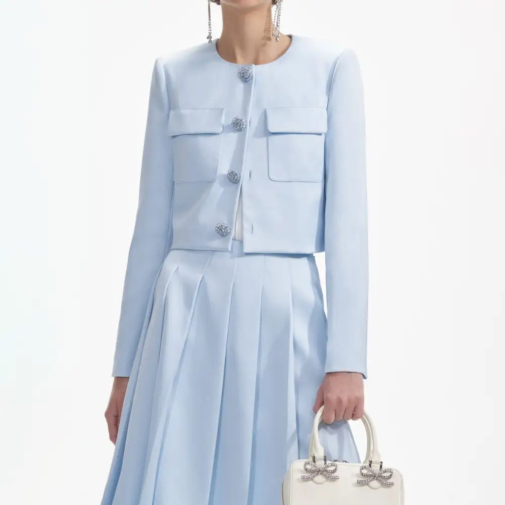 Blue Satin Jacket