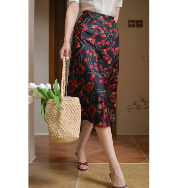 Balanced Essential Everyday Casual Floral Skirt