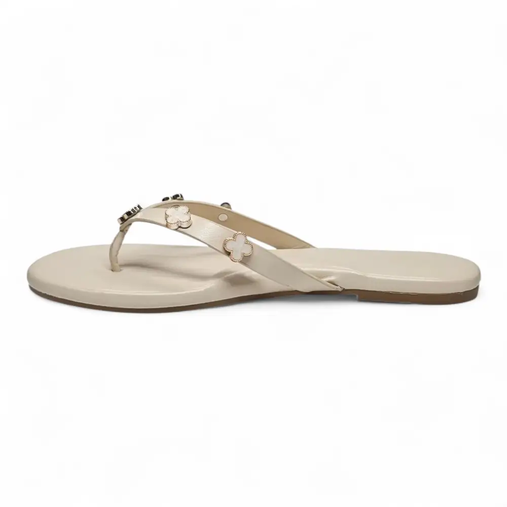 Squishy Clover Charms Thong Slide Sandals