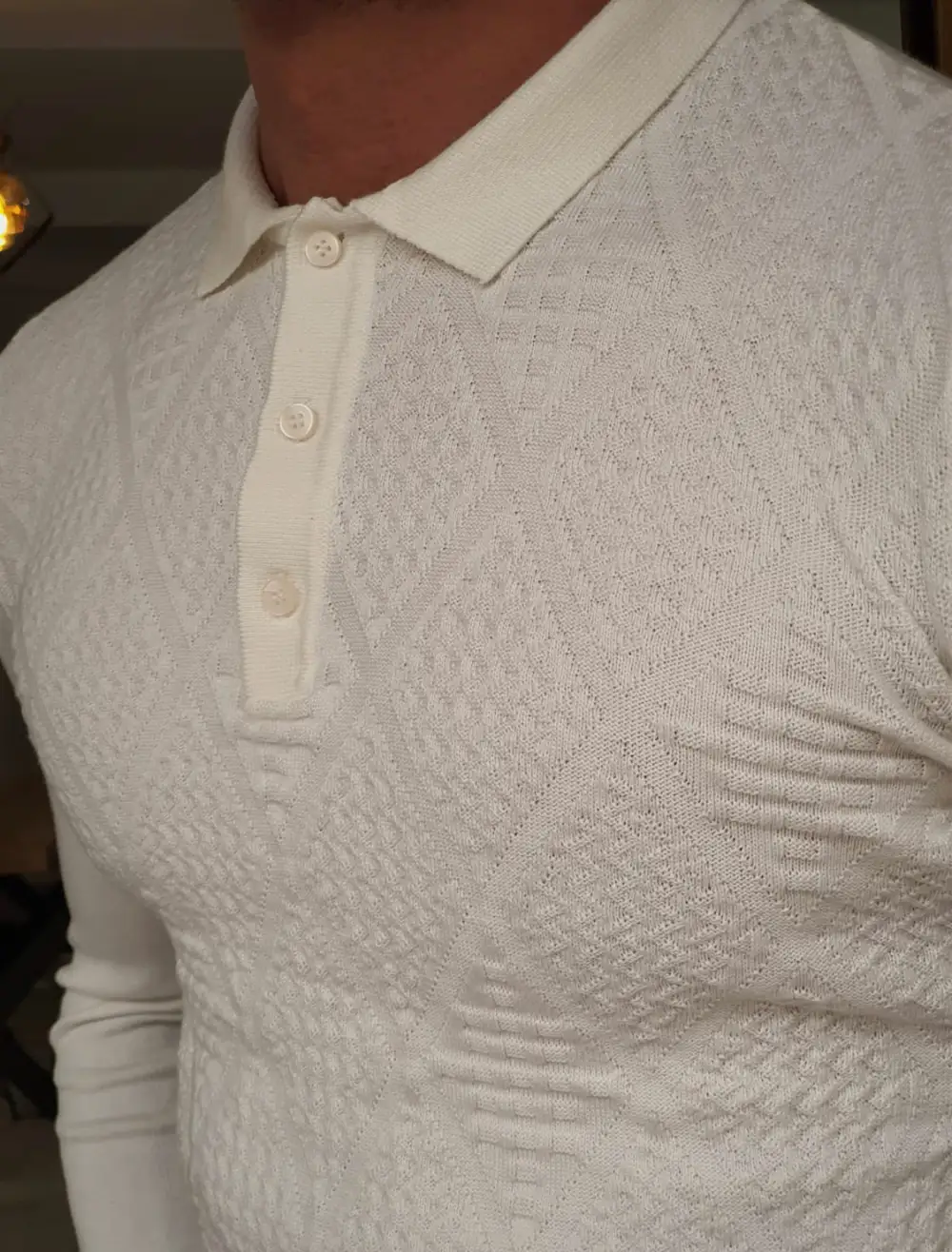 Contemporary Slim Fit Cotton Knit Sweater