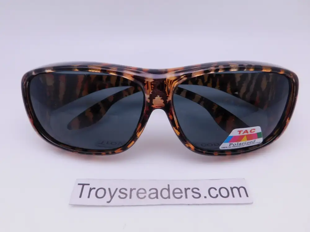 63mm Transparent Swirl Polarized Fit-Over Sunglasses