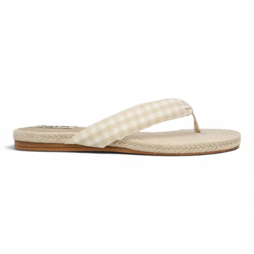 Aleena Gingham Breeze Thong Sandal
