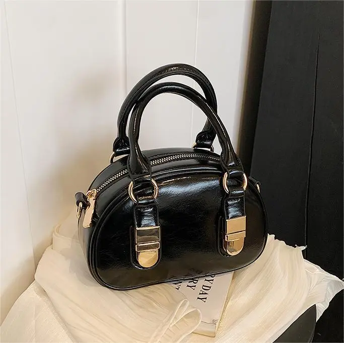 Bow Detail Curved Crossbody Bag
