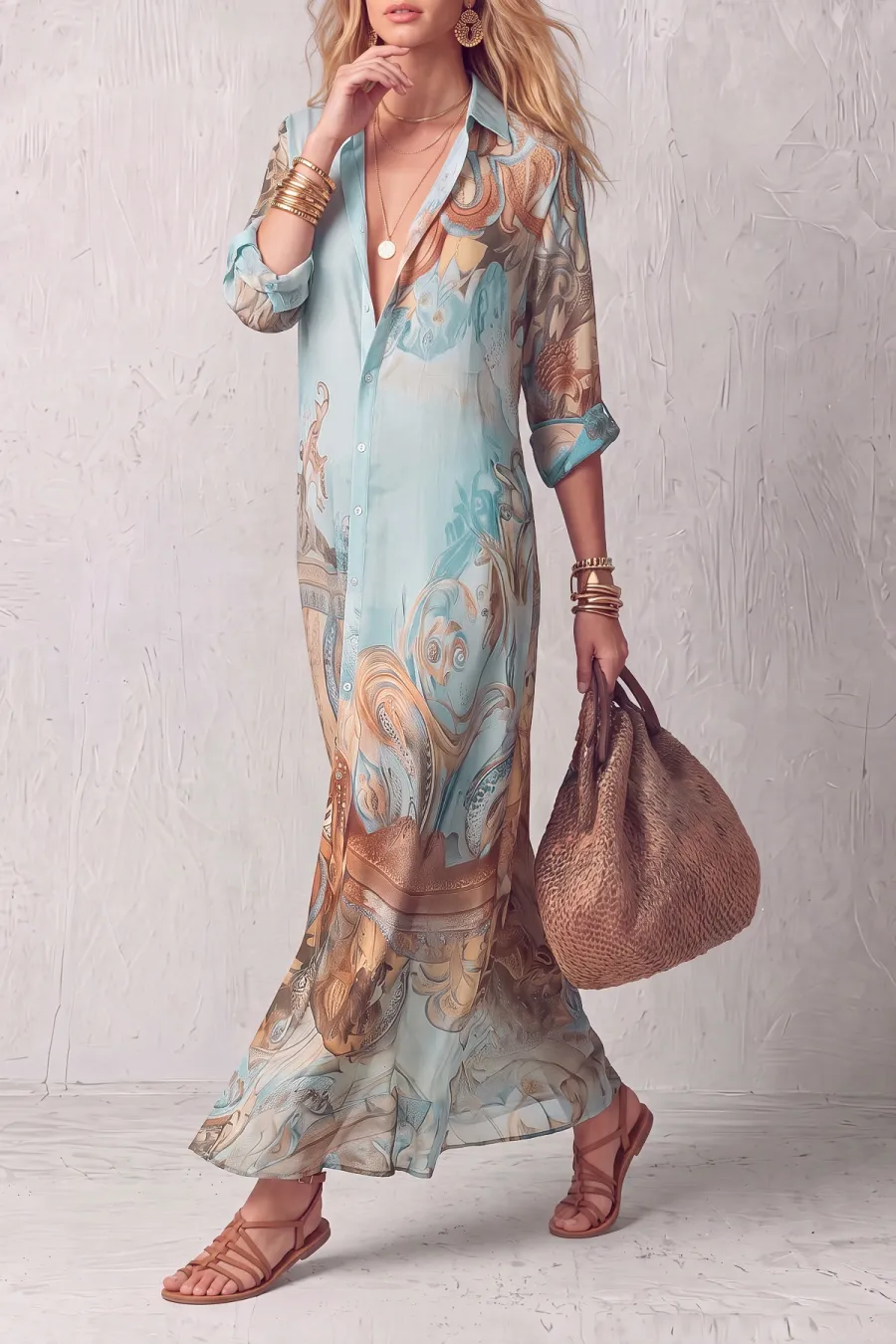 Printed Maxi Dress