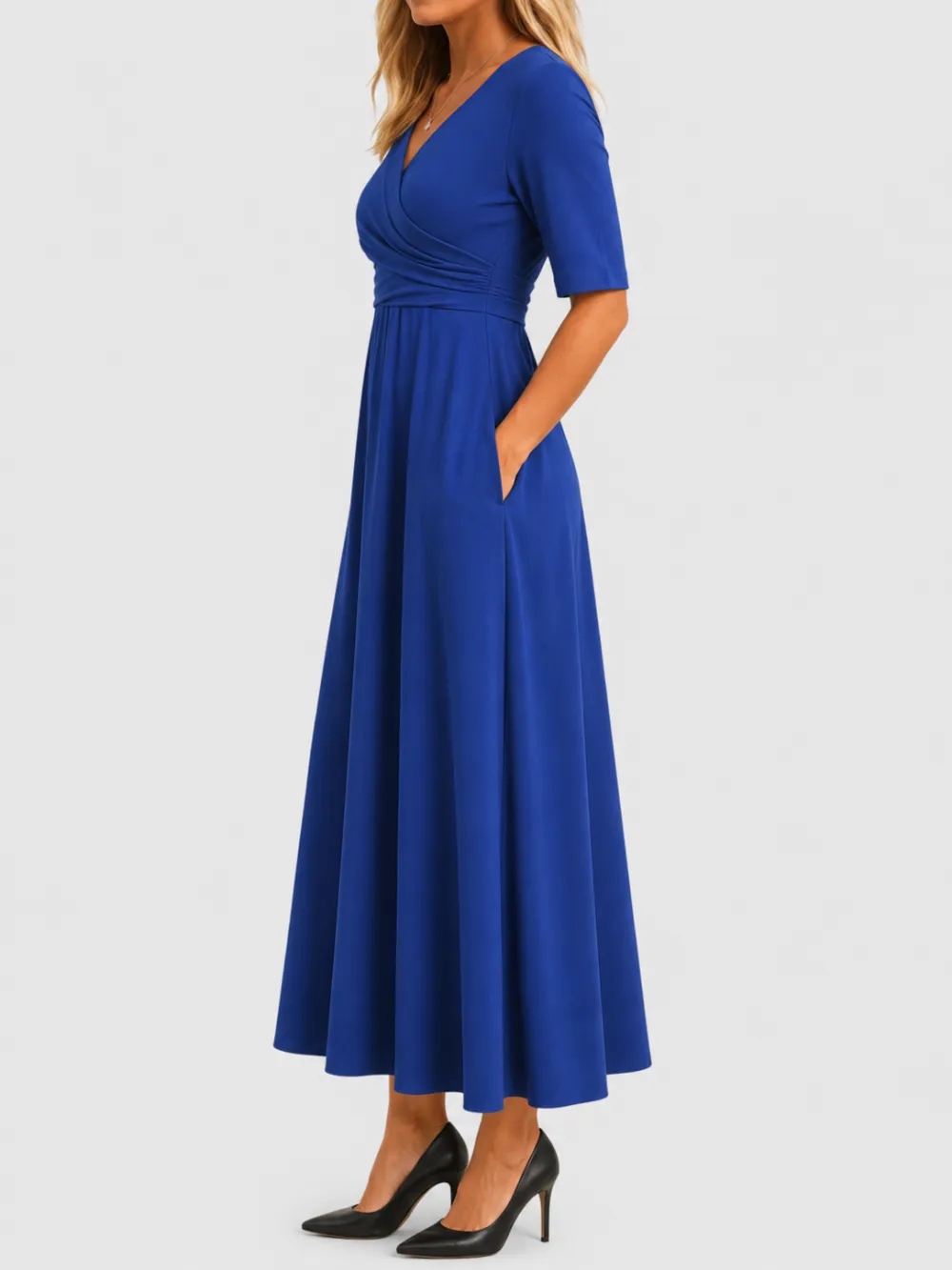 Wrap Crossover Casual Dress