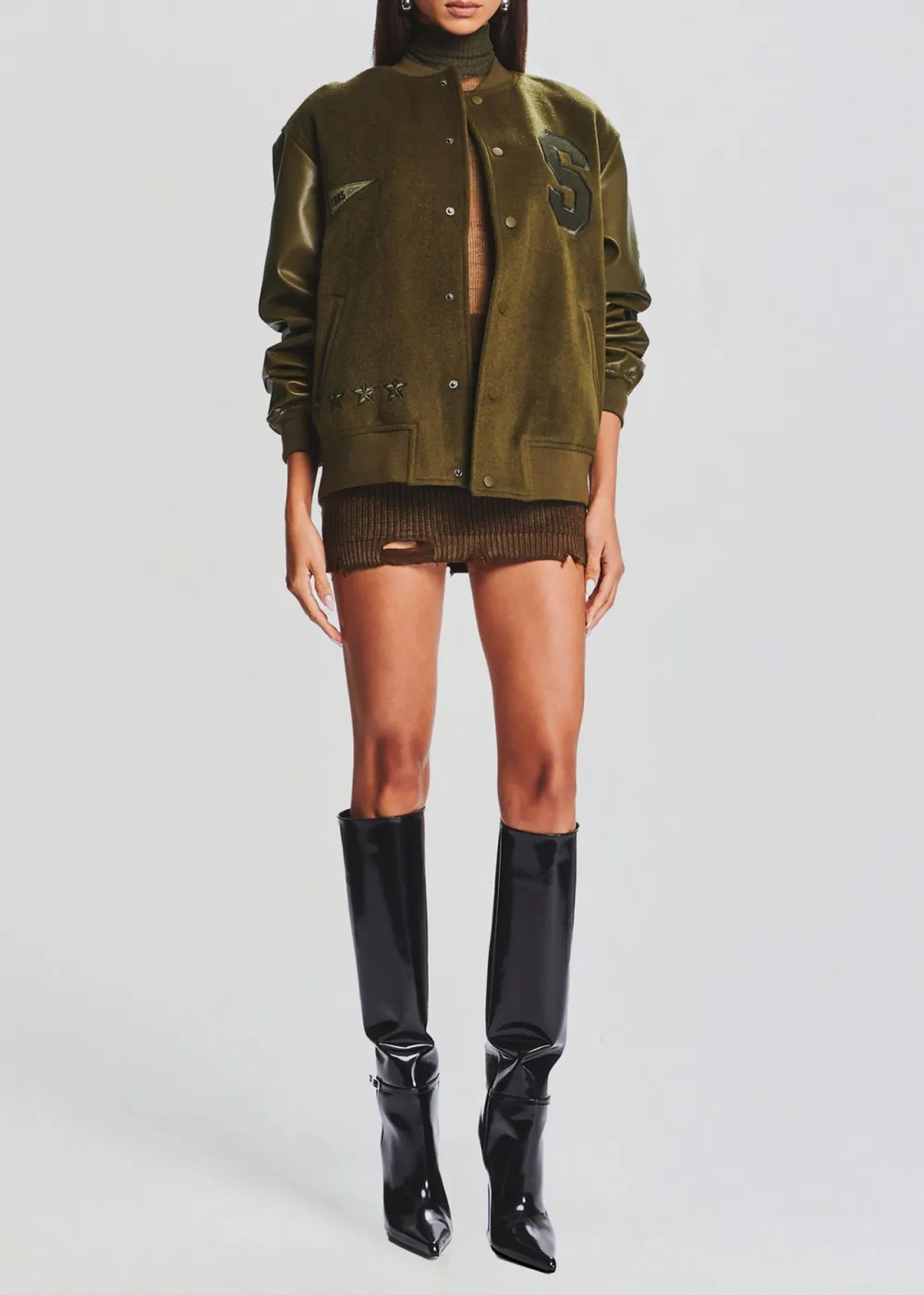 Letter Print Jacket