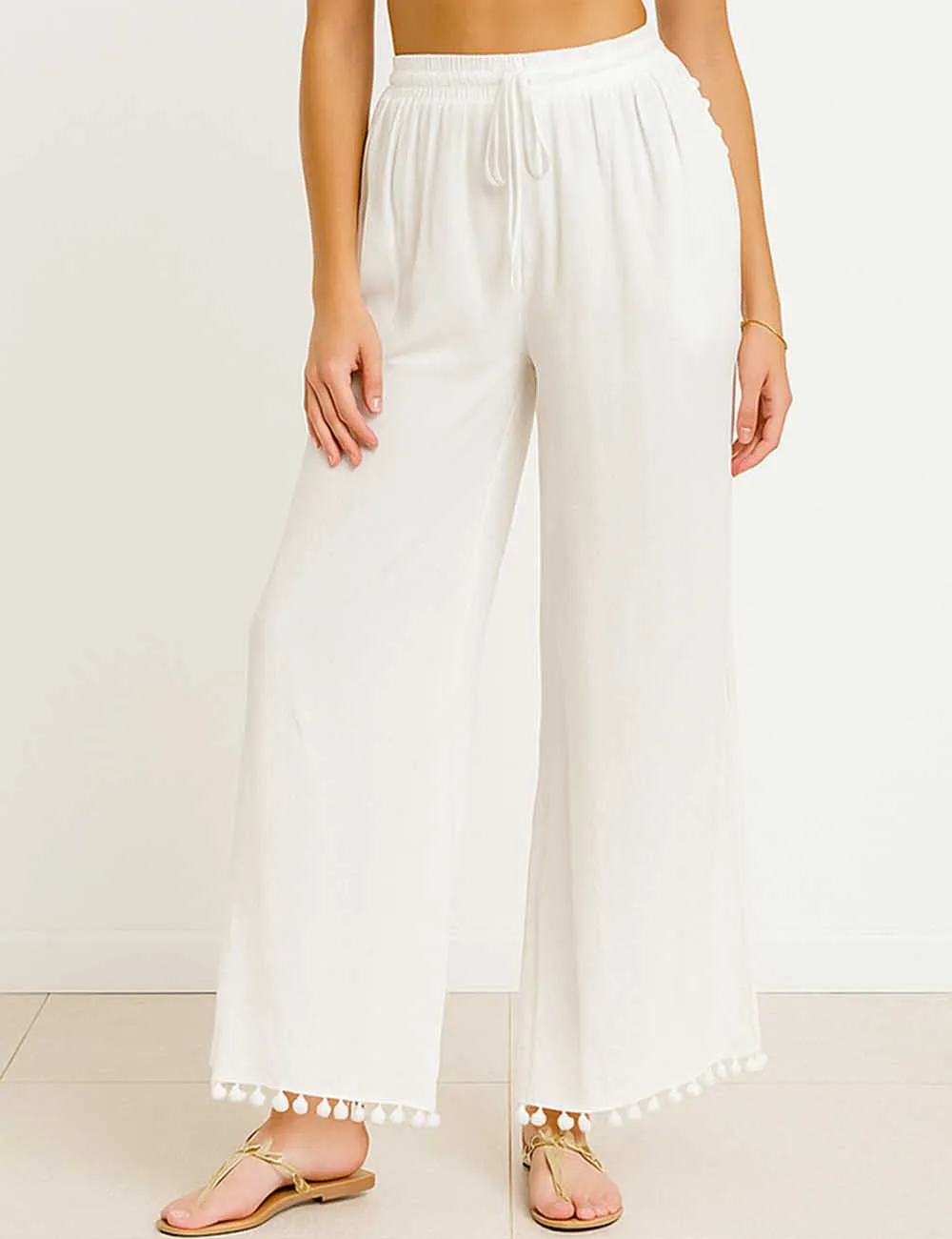 Split Splice Wide Leg Pants