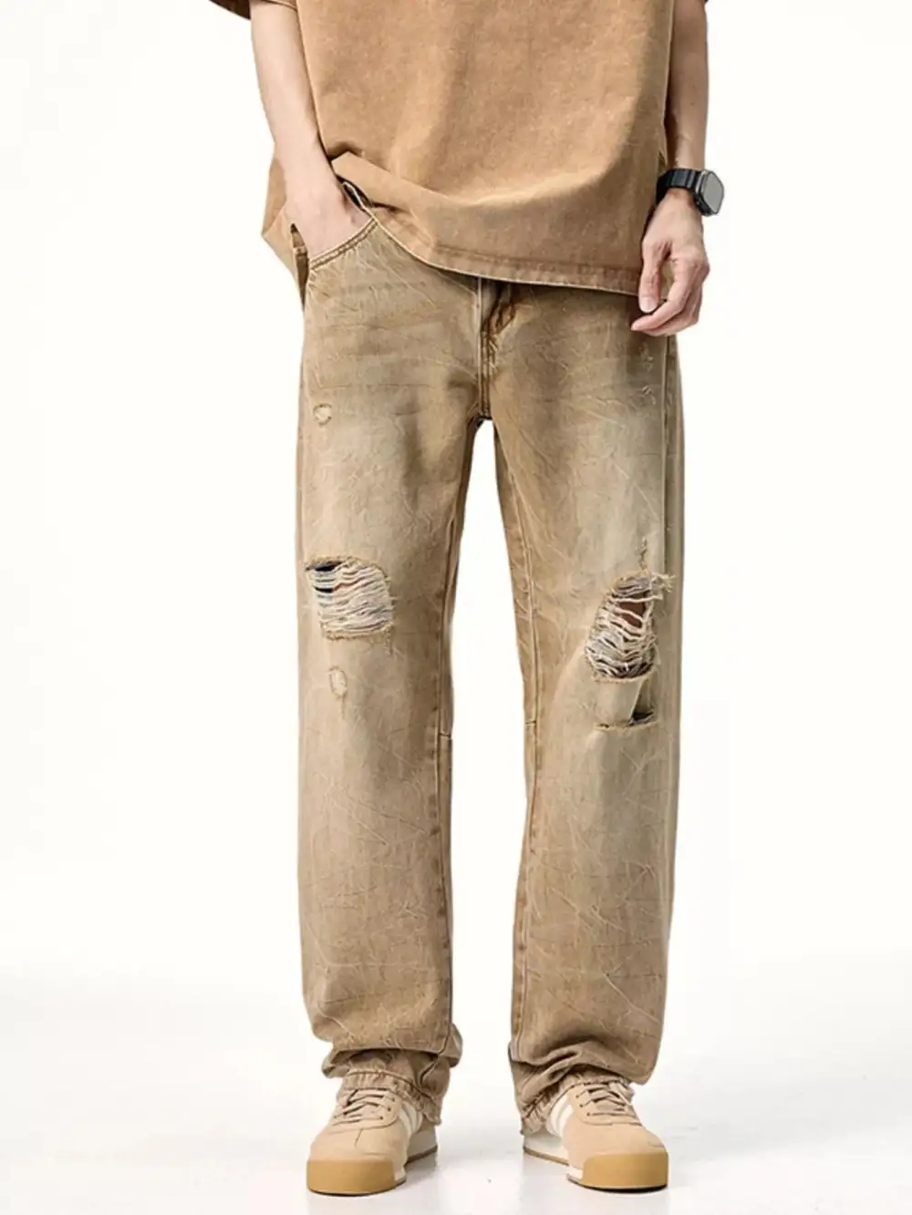 Relaxed Distressed Relaxed Fit Jeans