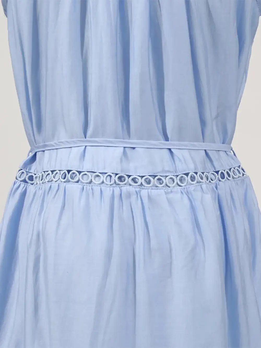 Layered Detail Sleeveless Midi Dress