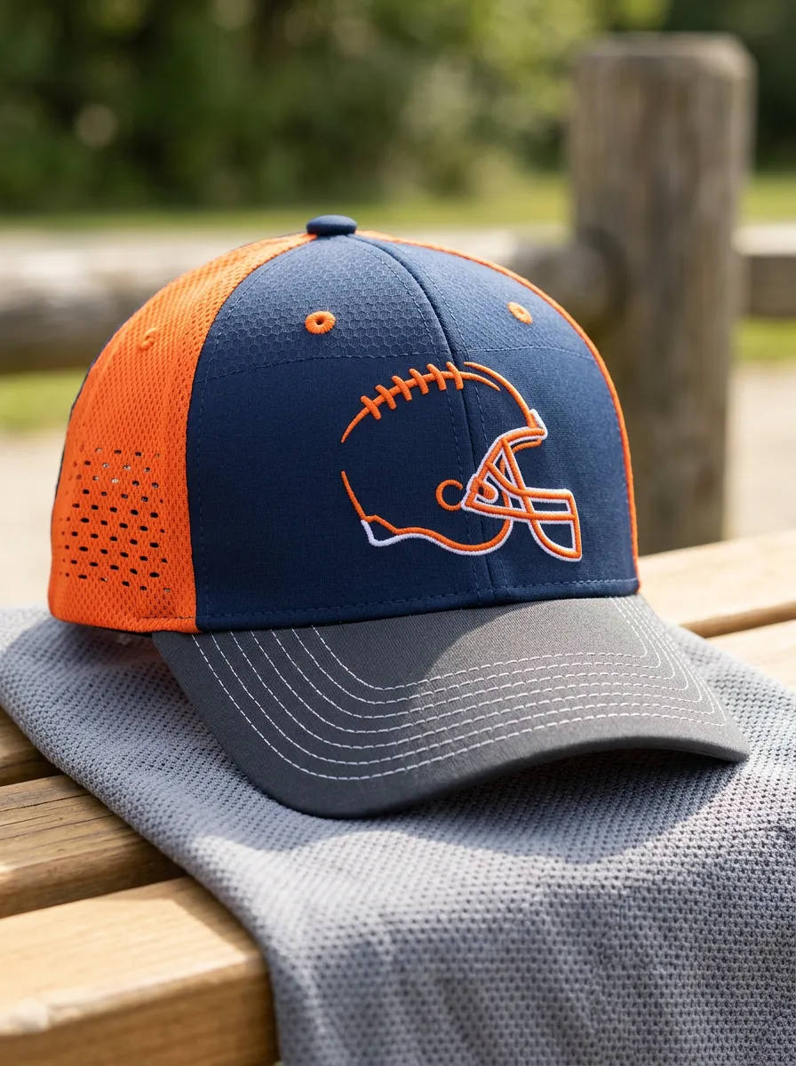 Men's Heritage Football Fan Helmet Graphic Embroidered Cap
