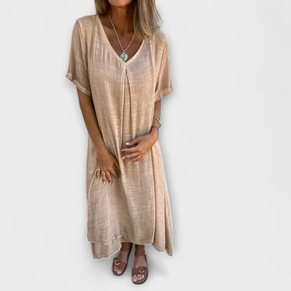 Linen Cotton Casual Dress