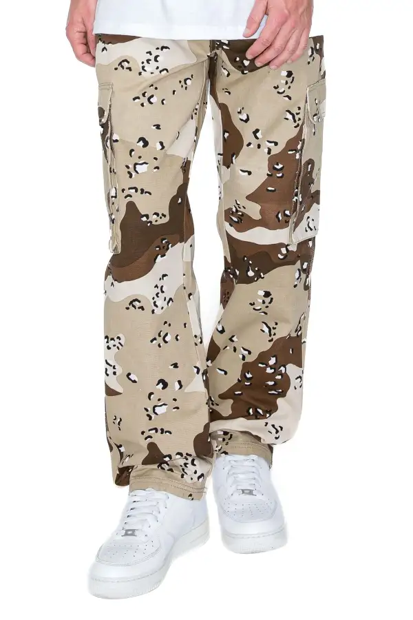 Men's Baggy Fit Camo Cargo Jeans