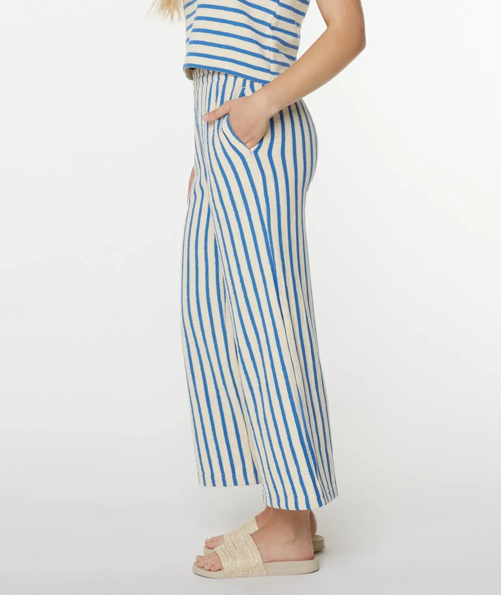 Jacquard Dye-Striped Nine-Inch Pants