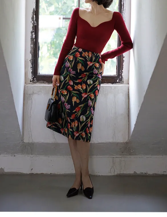Roomy Easy Everyday Casual Polyester Skirt
