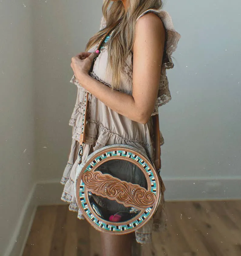 Sculpted Clear Crossbody Bag