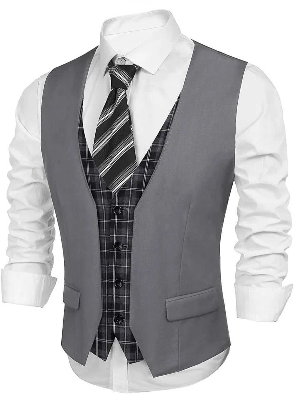 Easy Layer Slim Cut Suit Vest