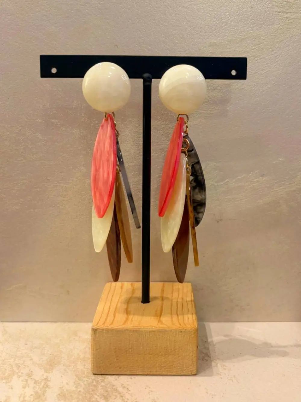 Tortoiseshell Effect Earrings