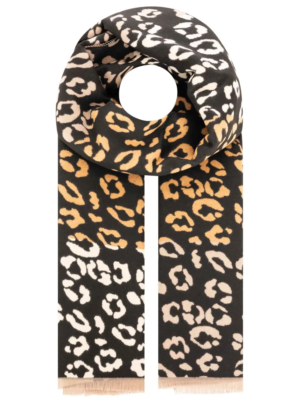 Everyday Leopard Pattern Heart Pattern Fashion Scarf