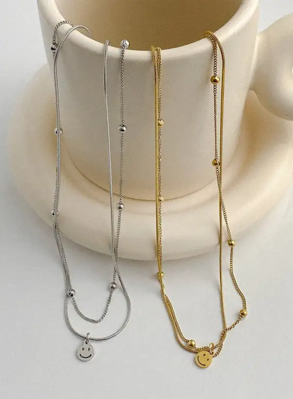Brass Smile Necklace