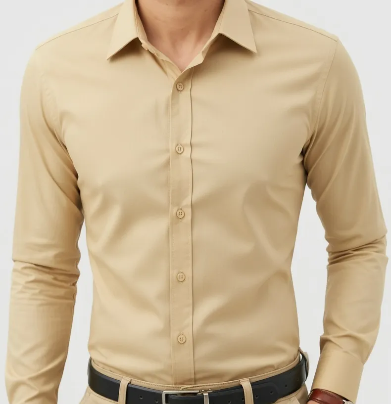 Gentle Dress Shirts 16-Way Stretch Slim Fit Long Sleeve Button Down Business Casual Shirts Wrinkle Free Traveler Shirts Top Menswear
