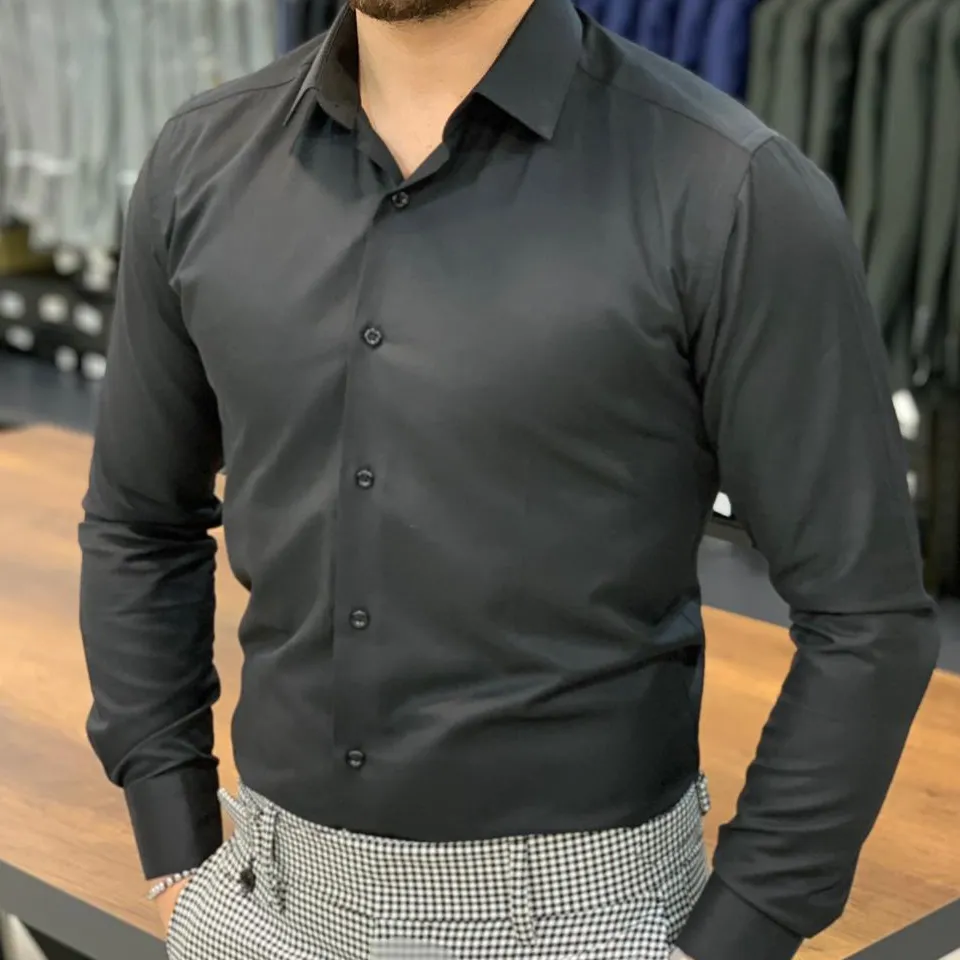 Classic Casual Slim Fit Cotton Casual Shirt