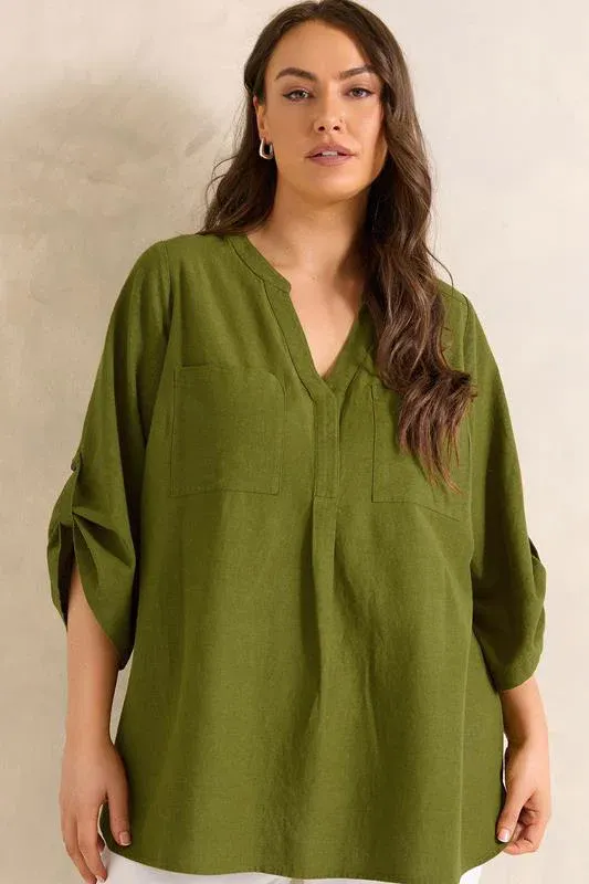 Green Utility Cotton Shirt
