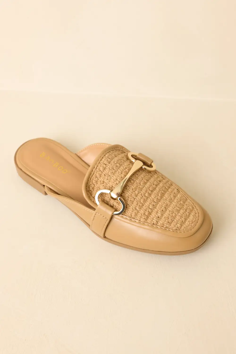 Faux Leather Leather Mules