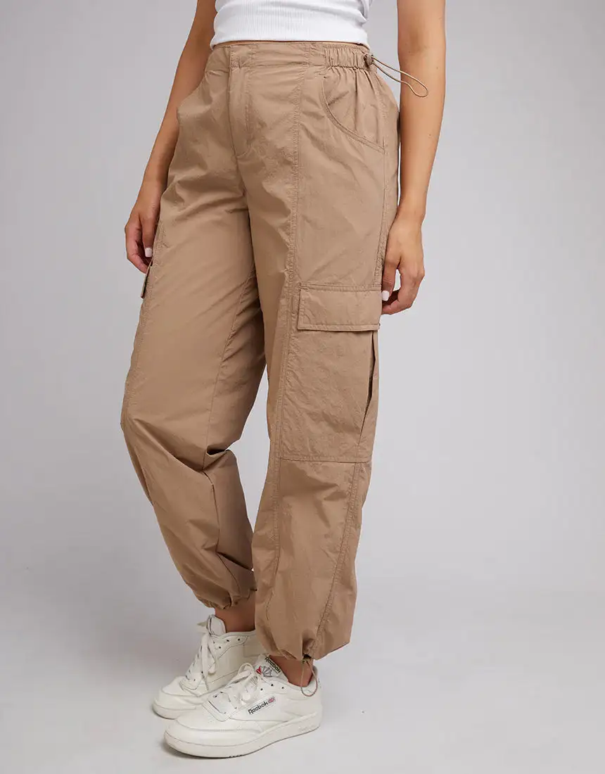 Straight Leg Parachute Pants