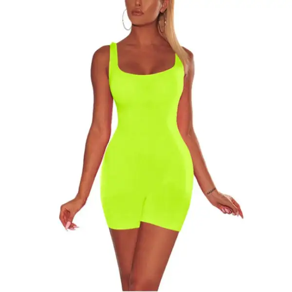 Scoop Neck Bodycon Romper