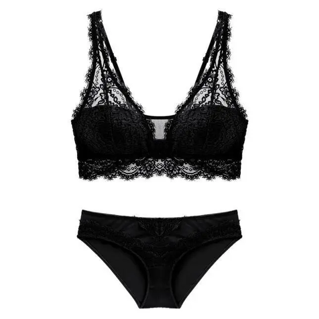 Jacquard High-Waist Lingerie Set