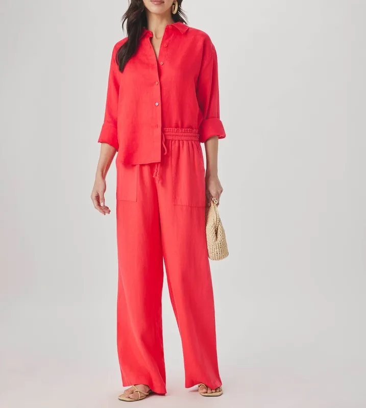 Linen Paperbag Pants
