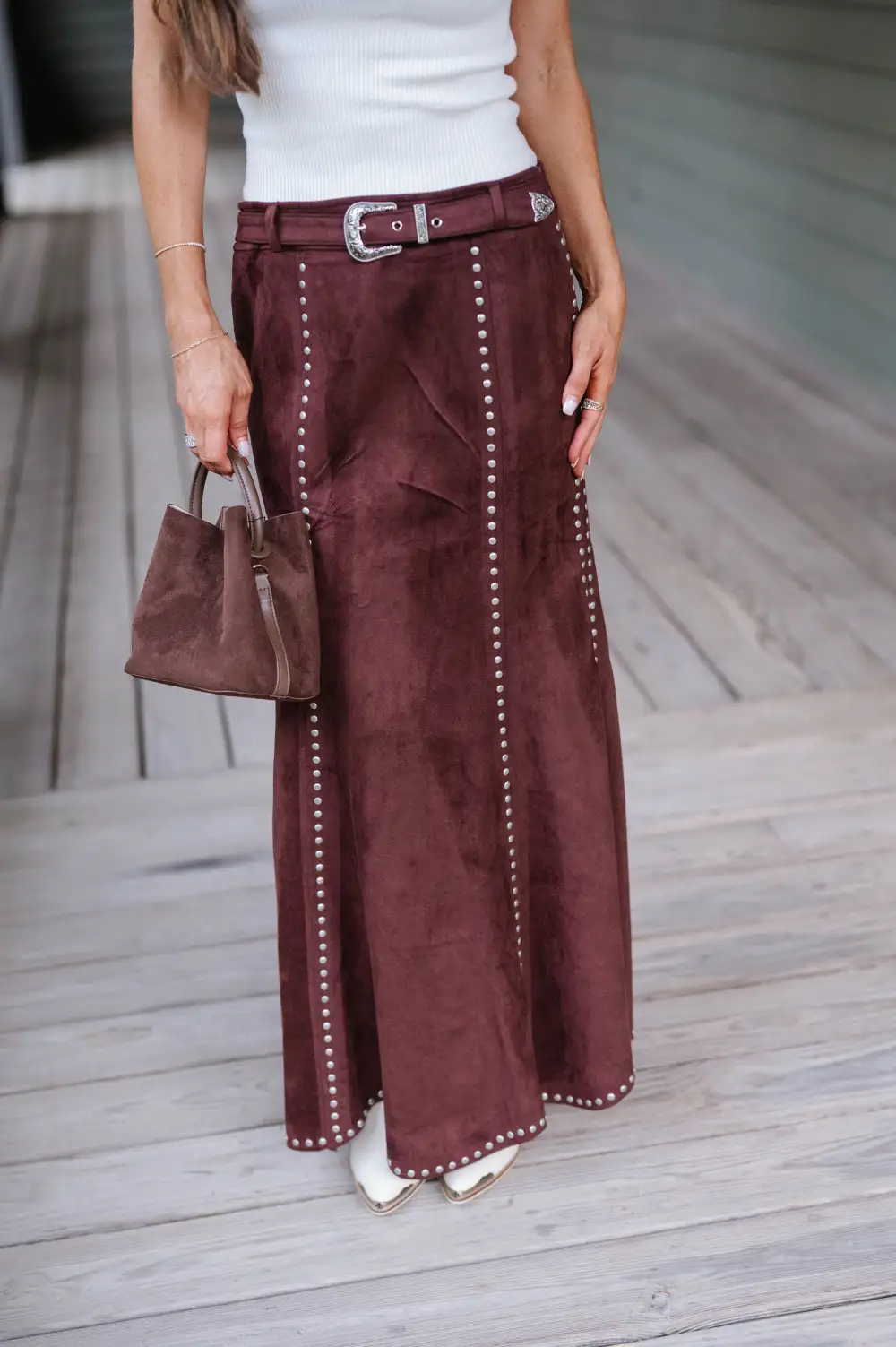 Low Rise Maxi Skirt
